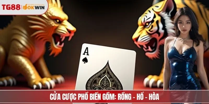 Cửa cược phổ biến gồm: Rồng - Hổ - Hòa