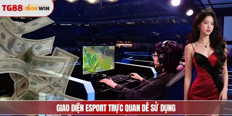 Giao diện Esport trực quan dễ sử dụng